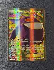 2014 Pokemon XY Phantom Forces Gengar EX Full Art 114/119 Ultra Rare Holo LP-MP