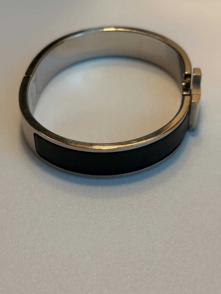 Pulsera Hermes Clic HH Talla T5 Auténtica Noir Mat Negra Foto 3 de 4