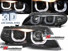 LED Scheinwerfer 3D Design in schwarz für BMW E46 09.2001-03.2005