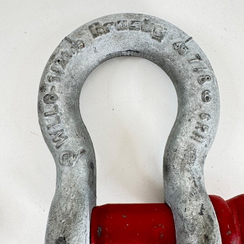 CROSBY Ganci di Ancoraggio 7/8" 6-1/2 Ton WLL & 5/6" 3 1/2 Ton -Lotto di 2 *LEGGI DESCRIZIONE* - Foto 4 di 17
