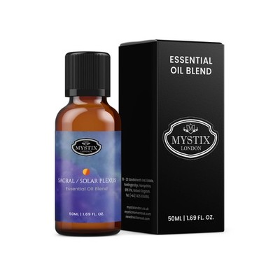Mystix London | Sacral Solar Plexus Chakra Essential Oil Blend -100% Pure - 50ml