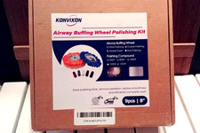 8" Airway Buffing Wheel, 4 Pcs Aluminum Wheel Polishing Kit in Diameter 5/8 inch