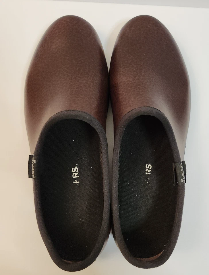 Zueco de lluvia Sloggers de cuero marrón para jardín al aire libre para hombre talla 11 hecho en EE. UU. Foto 2 de 4
