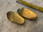 Pair of Vintage Brass Slipper Ashtrays.  Aladdin — photo 3