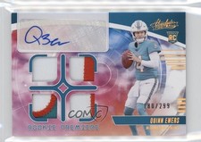 2025 Panini Absolute Rookie Premiere Material Quad 180/299 Quinn Ewers Auto 1oa8