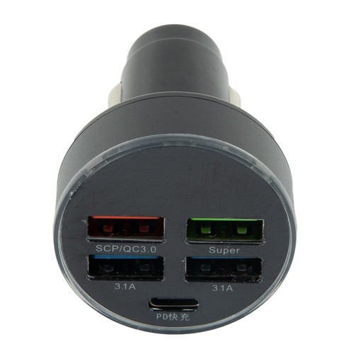 Charge puissante 150 W chargeur de voiture rapide avec 4 ports USB et prise type - Photo 6 sur 12