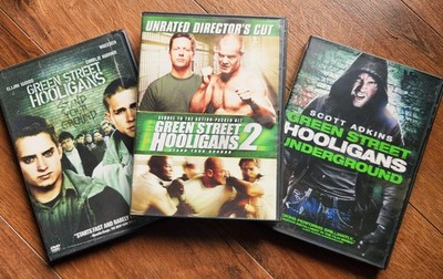 Green Street Hooligans 1, 2 & 3 Underground - 3 DVD's HTF OOP 