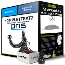 Für MERCEDES V-Klasse Viano W639 Anhängerkupplung abnehmbar +eSatz 7pol 04- Set
