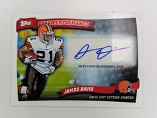 2010 Topps #PPA-JDA James Davis Peak Performance Autographs