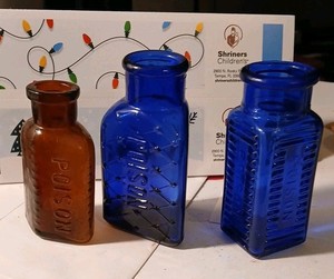 3 Poison Bottle Lot