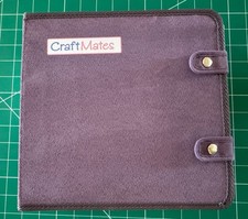 Craft Mates Bead Storage Organizer Purple Fabric Cover Multiple Compartments