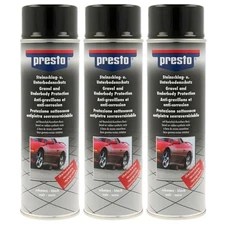 Underbody protection spray Presto 306024 Bitumen 3x 500ml stone chip protection