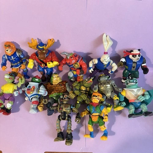 Teenage Mutant Ninja Turtles 80’s 90’s Vintage Action Figures Lot 13 Moose