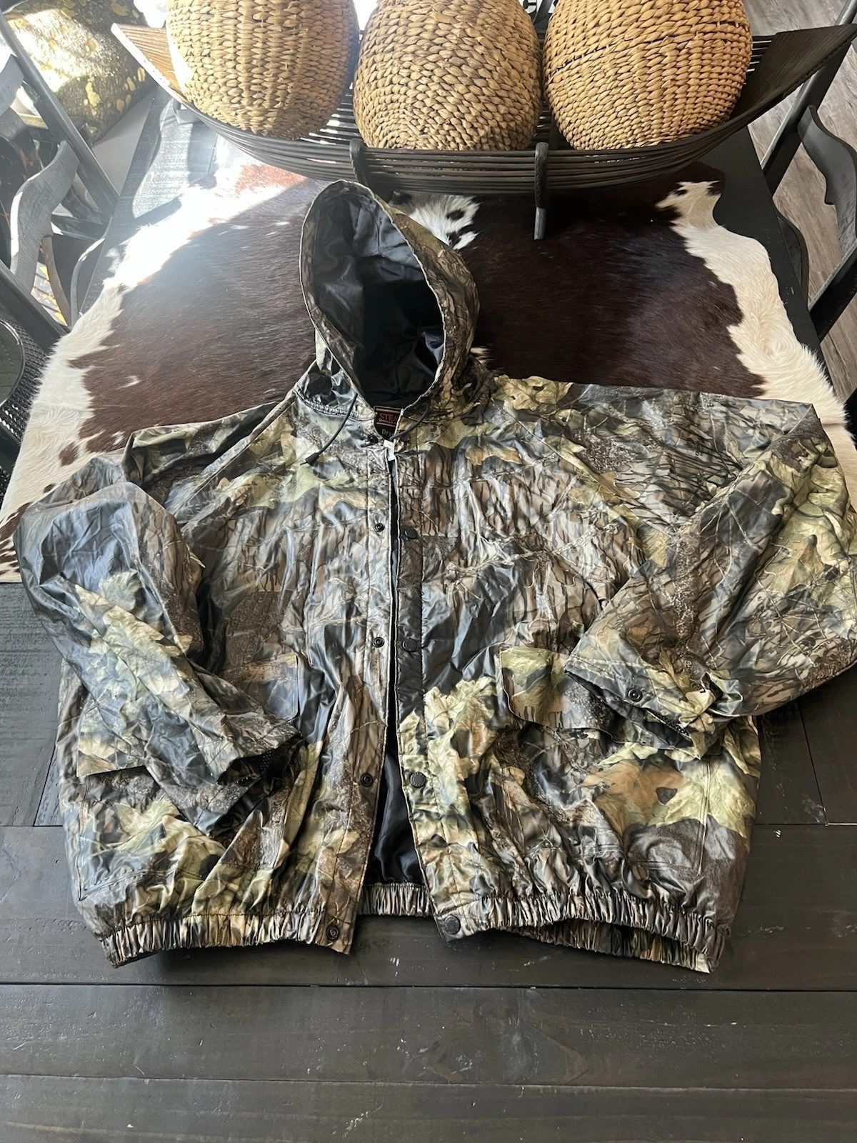 Stearns DryWear Camo Rain Jacket Hooded Hunting Lightweight Mens XXL
Opens in a new window or tab