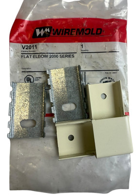 Wiremold V2011 Flat Elbow 2000 Series ( LOT OF 5)