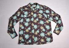 Mens SALVATORE PICCOLO Napoli Sanforized Floral LS Shirt size M