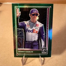 2025 Donruss Nascar - Denny Hamlin - Optic Green Velocity /99
