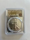 2020 (P) American Silver Eagle MS70 FDOI HOF Dikembe Mutombo Signed POP 55