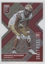 2018 Panini Elite Draft Picks Status Red Die-Cut 9/49 Tarvarus McFadden #158 0e3