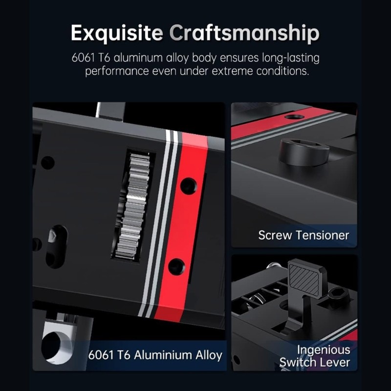 H2 V2S Extruder Upgrad Dual Gear Extruder Smooth Not Easy to Block Extruder