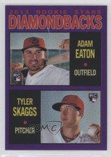 2013 Topps Heritage Chrome Retail Purple Refractor Adam Eaton Tyler Skaggs 5n0
