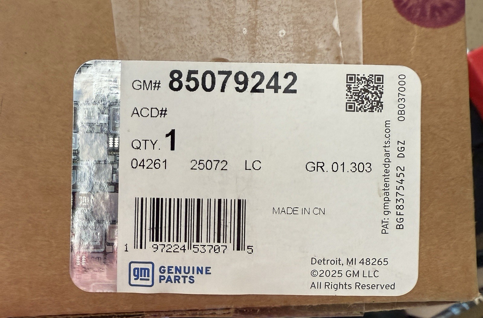 Genuine Emblem TURBOMAX Pkg 85079242 Black