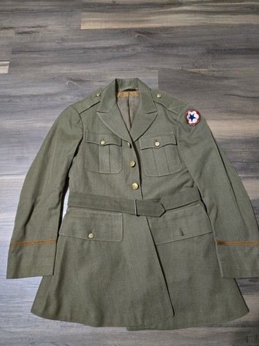 NAMED Pre-WWII 1920s Interwar US Army Officer's Jacket Greenback Patch