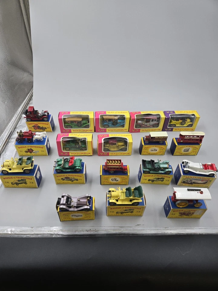 Vintage Matchbox Lesney Models Of Yesteryear Lot Of 18 Vehicles With The... - Image 2 of 4