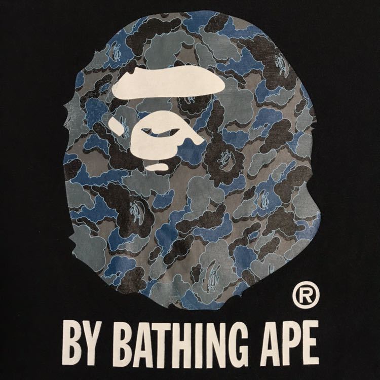 BAPE x kaws cloud camo ape head T-shirt Black A Bathing Ape