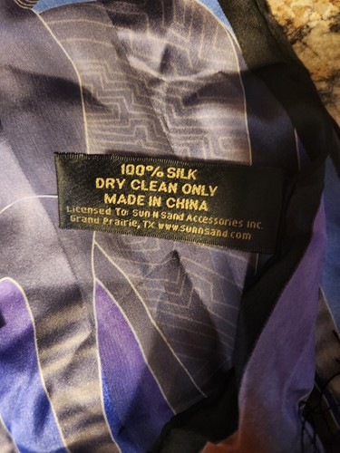 Laurel Burch Silk Art Neck Scarf African Themed NWT 100% Silk - Picture 6 of 7