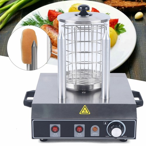 220V Restaurante Hot Dog Calentador Máquina Tienda Hogar Comercial Pan Caliente Herramienta Nuevo - Imagen 2 de 11