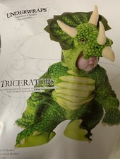   Underwraps Green Triceratops Plush Baby Costume - Medium 18-24 Months -