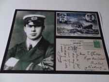 RMS TITANIC WHITE STAR LINE WIRELESS OPERATOR JACK PHILLIPS SIGNED PRE-PRINT A4