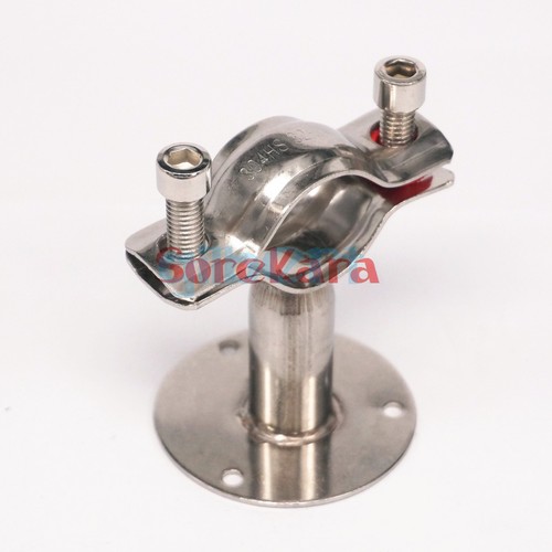 Sizes 12-102mm 304 Stainless Pipe Clamp Clip Support bracket with Base Plate - Bild 26 von 70