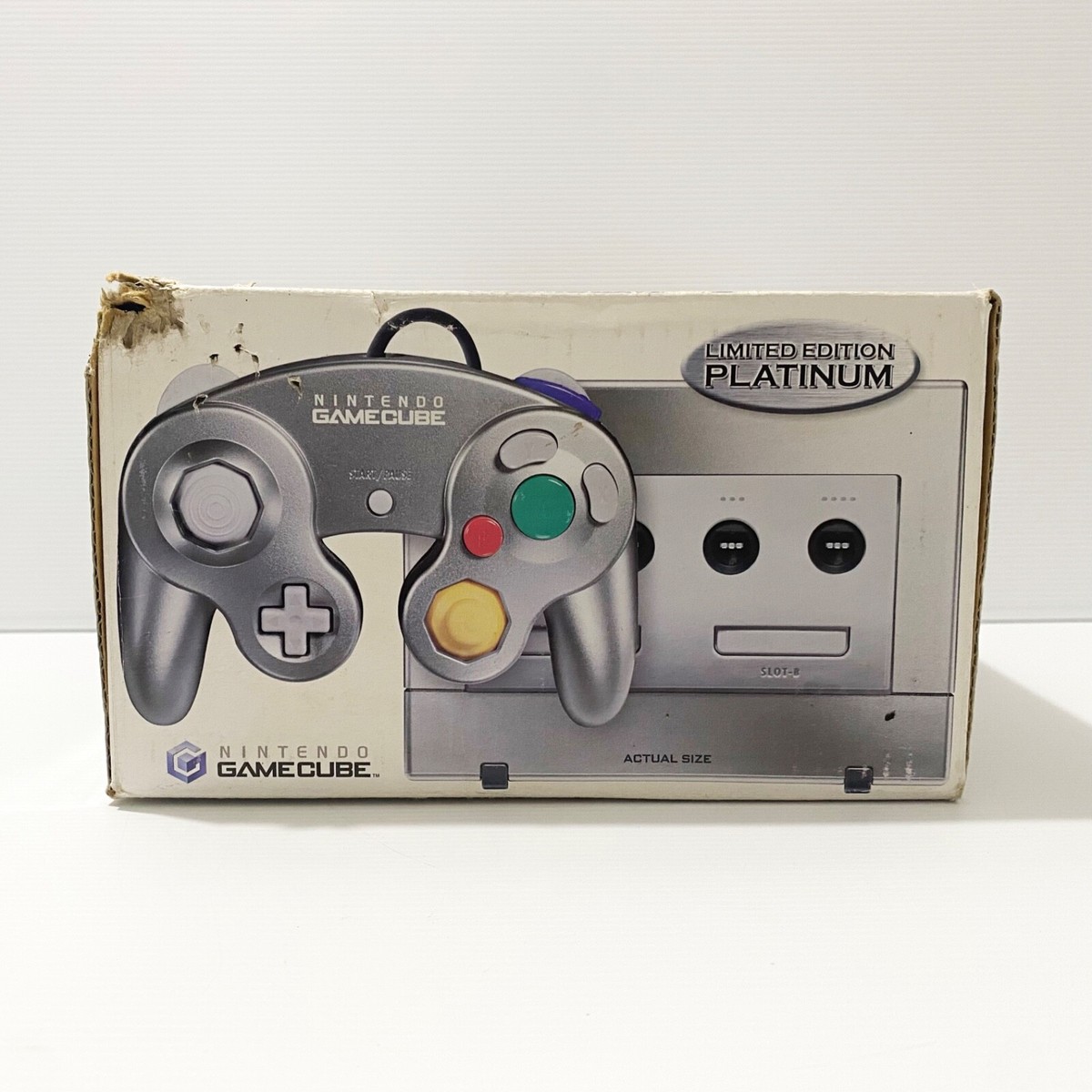 NINTENDO GAMECUBE シルバー cm3dmju Silver Nintendo Gamecube Console + Box - Tested & Working