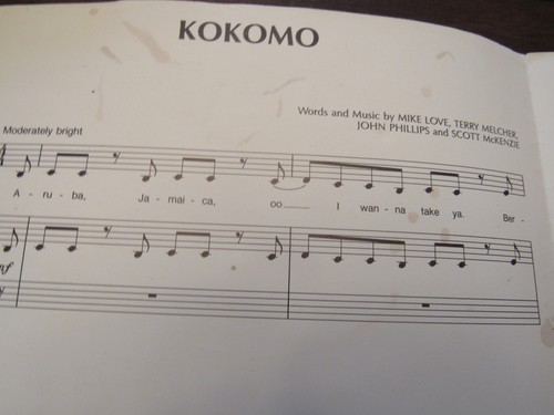 1988 "KOKOMO" TOM CRUISE MOVIE SHEET MUSIC - Picture 3 of 6