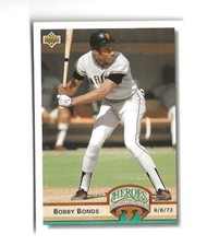 1992 Upper Deck Bobby Bonds Heroes Highlights San Francisco Giants