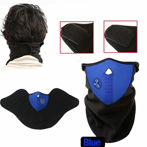 Winter Warmer Skiing Half Face Mack Thermal Fleece Balaclava Neoprene Neck Scarf - Picture 14 of 15