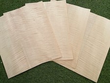 3 PCS Electric Guitar Body Veneer Tiger Flam Maple Wood Guitar Body Parts