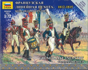 Zvezda Napoleonic Wars French Line Infantry Command Group 1812-1814 1/72 Scale 4600327068163 | eBay