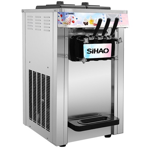SIHAO Kommerzielle Softeismaschine Speiseeismaschine Eiscreme 3 Flavors 20-28L/H - Bild 14 von 51