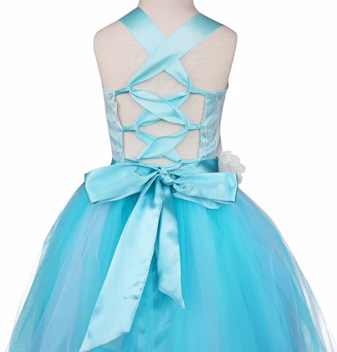 Flower Girl Dress Pageant Wedding Bridesmaid Formal Kids Party Princess Dresses - Picture 57 of 83