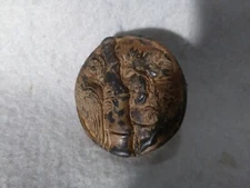 5/15E Ancient Chinese Song-Ming Dynasty Jade Belt Buckle Parrot/Bamboo 900-1600