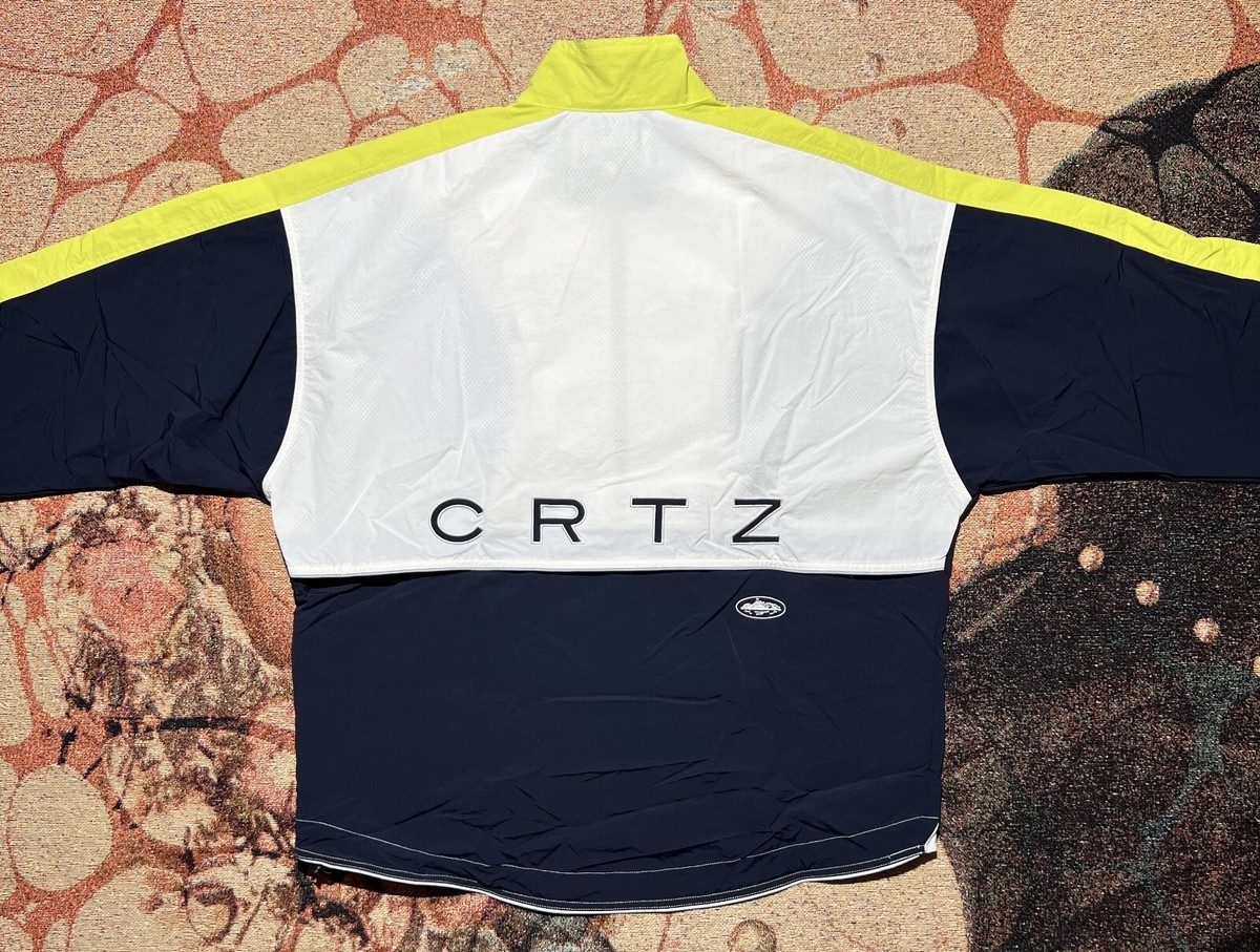 Corteiz Wingz Shuku Jacket White Navy Lime Size Large Brand