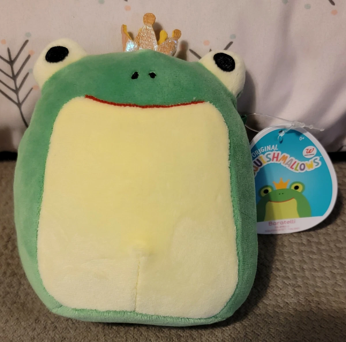 Squishmallow 5 Baratelli the frog prince 2022 valentines Bnwt