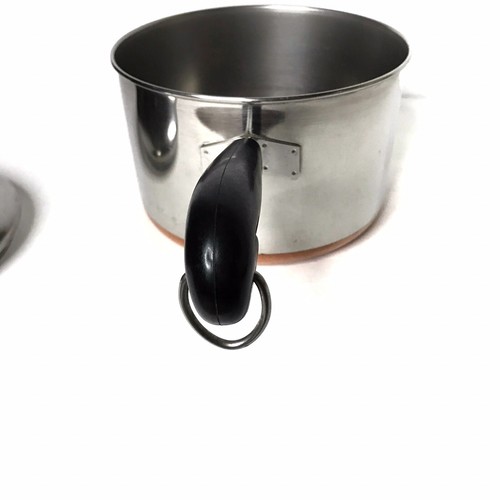 Vtg Revere Ware 3 Qt Pan Lid Stainless Steel Copper Bottom Process Pat USA Pot - Picture 4 of 7