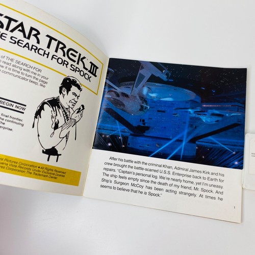 Star Trek III Read-Along Book & Cassette (1980s) - Picture 6 of 7