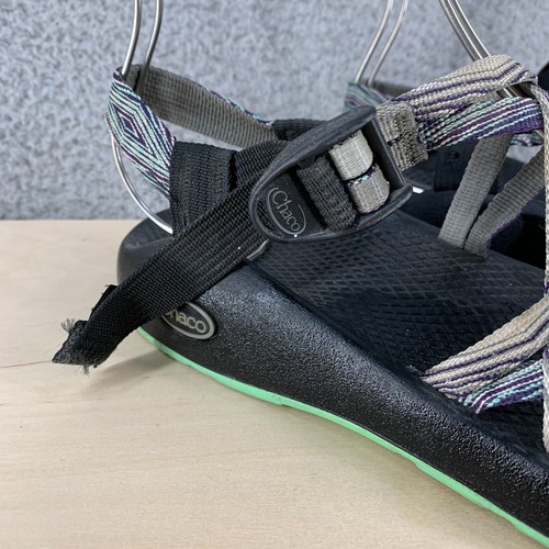 Chaco Sandals Women 8 ZX/2 Yamba Pixel Weave Toe Loop J103432 Vibram Soles Water - Picture 2 of 13