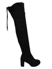 Women's Vepose Over Knee Fashion Boots, Size 10.0 M, Black Micro Suede NEW 29957