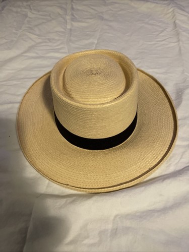 VINTAGE FOGLIA DI PALMA Cappello Di Paglia Taglia 6 3/4 - il hatman a Tampa  | eBay